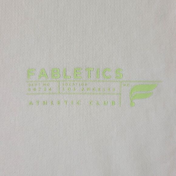 Fabletics Women's Cream Sleeveless Crewneck Pullover Terry Tank Top - Picture 9 of 14